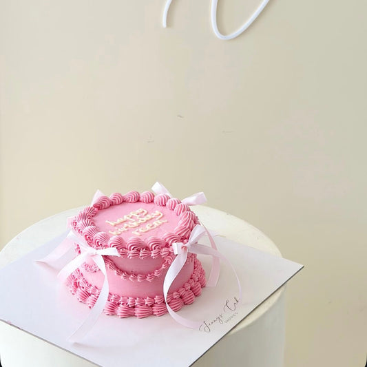 Vintage pink cake